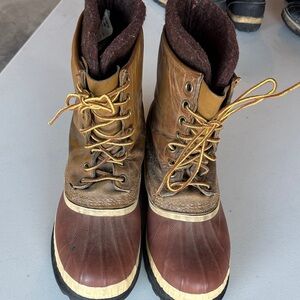 Sorel Men's Brown and Tan Snow Boots